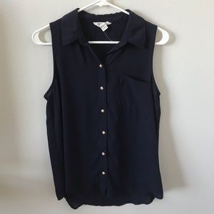 Navy Blue Tank Top